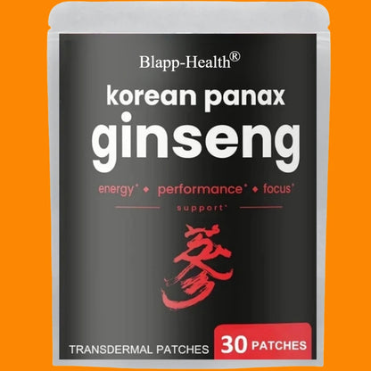 Korean Korean Red Ginseng Root Transdermal Patches For Energy, , Performance, Vitality & Immune 30 Patches