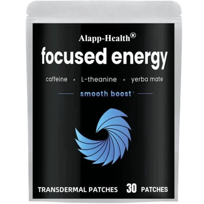 Focused Energy Transdermal Patches with L-Theanine Focus & Performance Brain Booster – 30 Patches One Month Supply