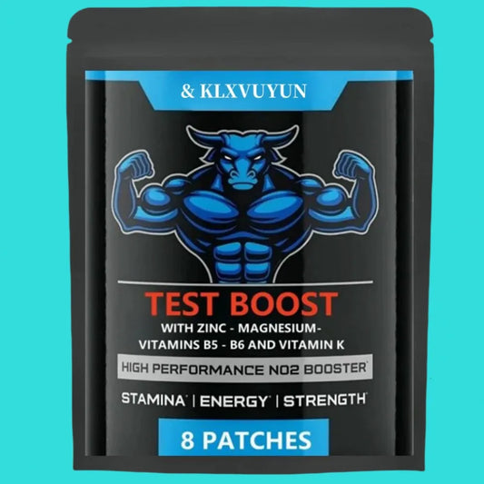 Booster For Men 8 Transdermal Patches, With Zinc Patches Made In Usa. 8 Weeks Supply.