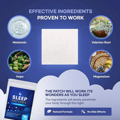 Sleep Patches For Adults Strength Insomnia Sleep Support Patch Promote Deep Sleeping 30 Patches