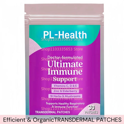 Ultimate Immune Support Transdermal Patches Vitamin C, D, E and Zinc Immune Defense Antioxidant Support 30 Patches