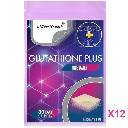 Glutathione Plus Transdermal Patches Superior Absorption and Efficacy - 30 Patches 30 DayS Supply