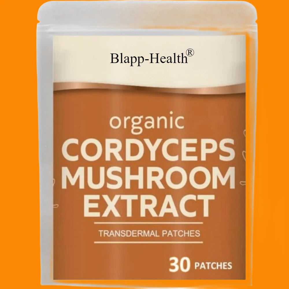 Cordyceps Mushroom Transdermal Patches Energy, & Immune Support-30 Patches One Month Supply