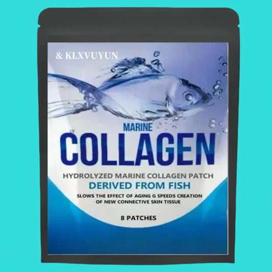 Hydrolyzed Fish Collagen Marine Tablets Skin Anti Ageing Tissue Joints 8 Patches, Transdermal Patches Made In The Usa