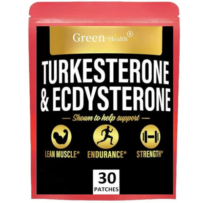 Turkesterone with Ecdysterone Transdermal Patches for Men- 30 Patches One Month Supply