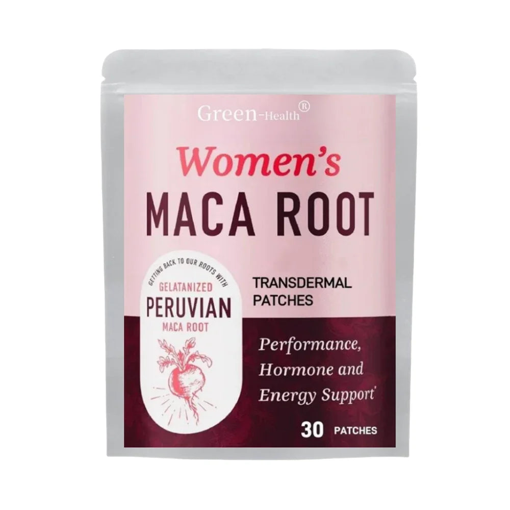 30 Patches Womens Maca Root Transdermal Patches Support Energy, Hormone Balance, & Menopause