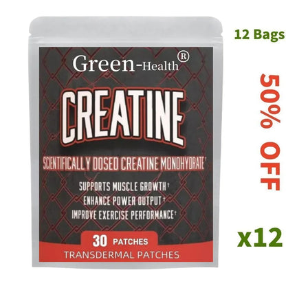 30 Patches Creatine Monohydrate Transdermal Patches Support Lean Muscle Growth, Recovery & Performance