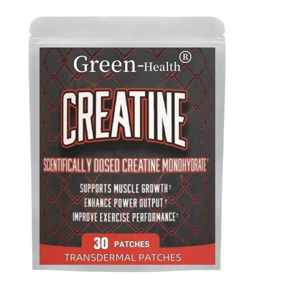 30 Patches Creatine Monohydrate Transdermal Patches Support Lean Muscle Growth, Recovery & Performance