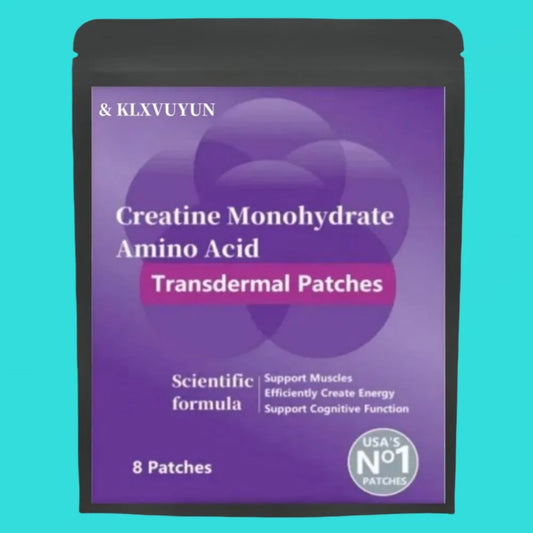 Creatine Monohydrate, Amino Acid - Support Muscles, Cellular Energy And Cognitive Function - Transdermal Patches Made In The Usa