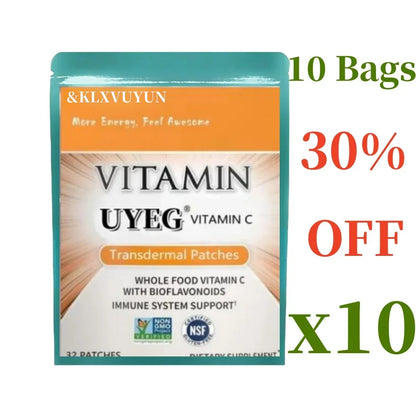 Vitamin C Transdermal Patch, Containing Vitamin C, Fruits And Vegetables, Probiotics, Adult Gluten Free Vitamin C Patch