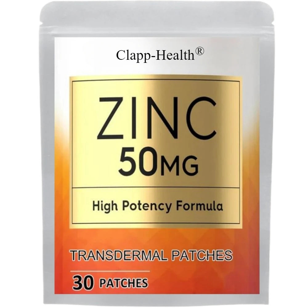 Zinc Transdermal Patches Immune Support -30 Patches One Month Supply