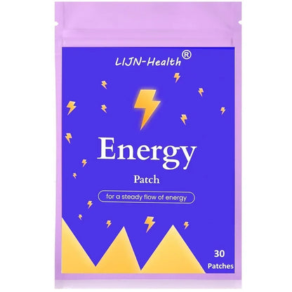 30 Patches Energy Transdermal Patches Supports Energy with B5 and B3 All Natural Vitamins & Mineral Patch