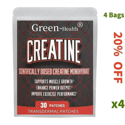 30 Patches Creatine Monohydrate Transdermal Patches Support Lean Muscle Growth, Recovery & Performance